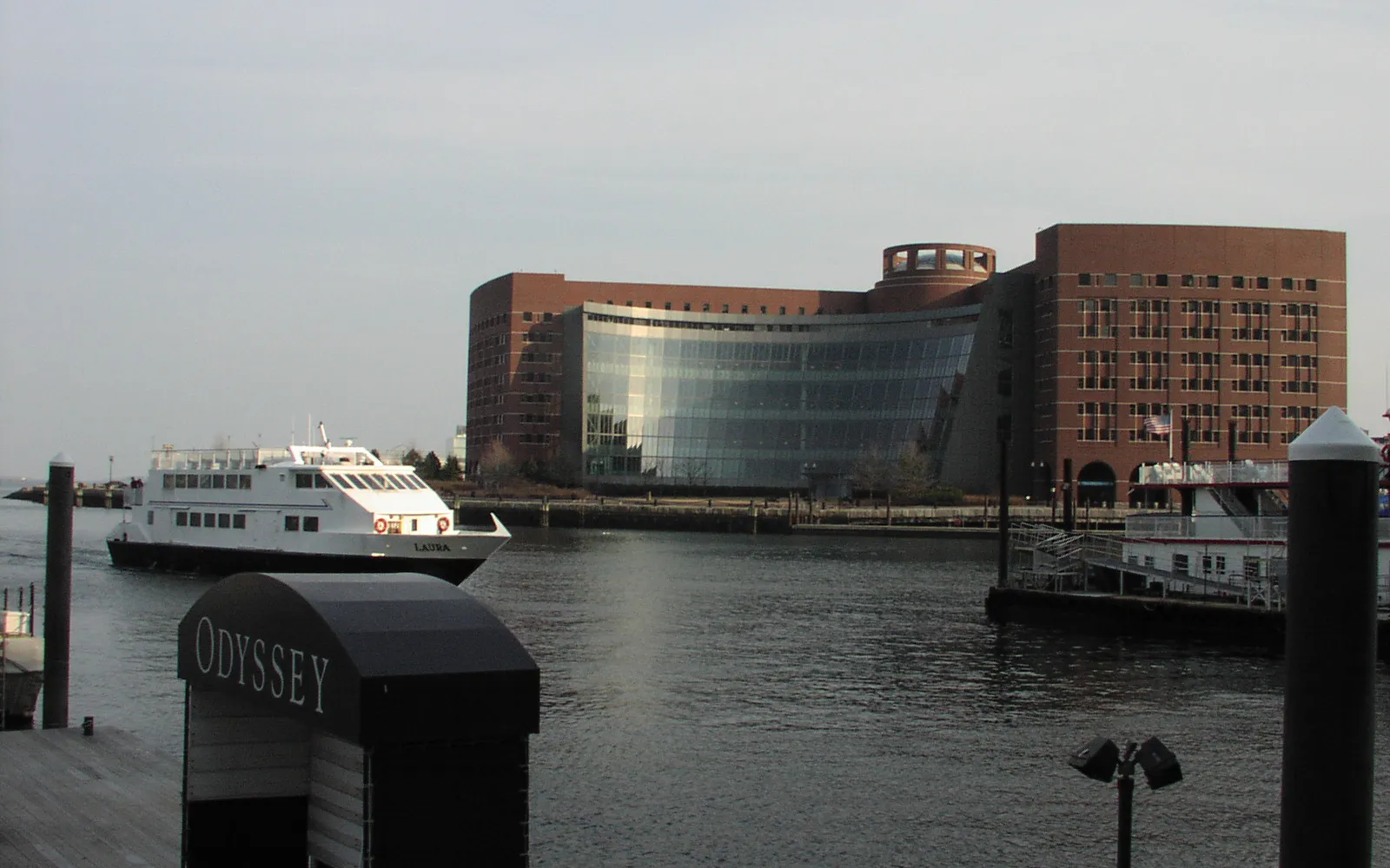 The John Joseph Moakley United States Courthouse in Boston seen from the waterfront